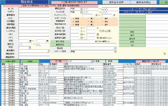 顧客管理機能